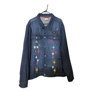 Disney Parks~50th Anniversary~Main St. Electrical Parade Denim Jacket XXL NWOT